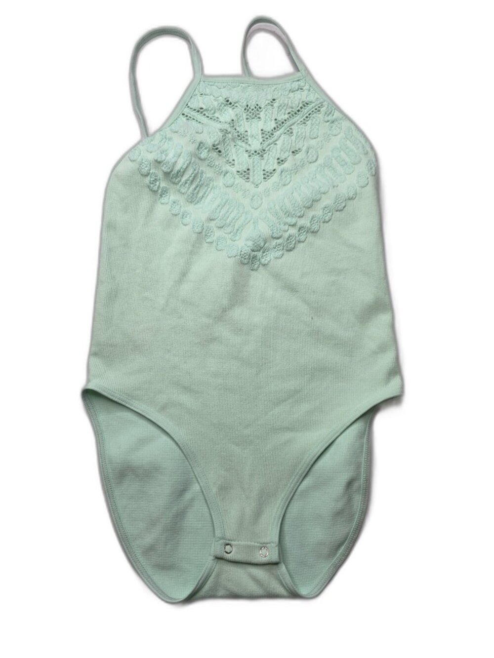 Free People Intimately Crochet Lace High-Neck Bodysuit – Size XS/S